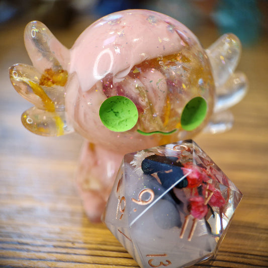 FEARNE - STANDING AXOLOTL DICE GUARDIAN