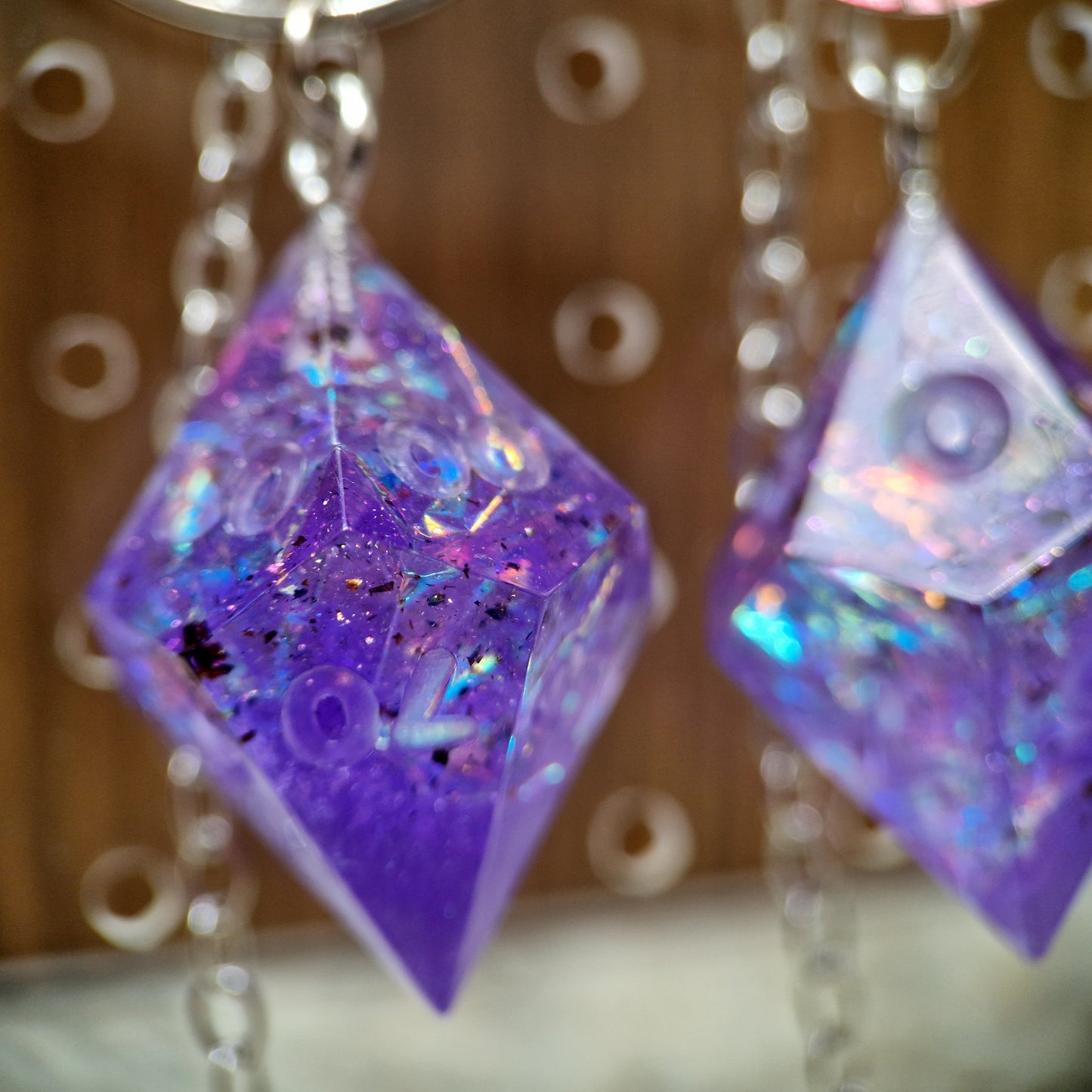 PURPLE NEBULA - D10/0 EARRINGS