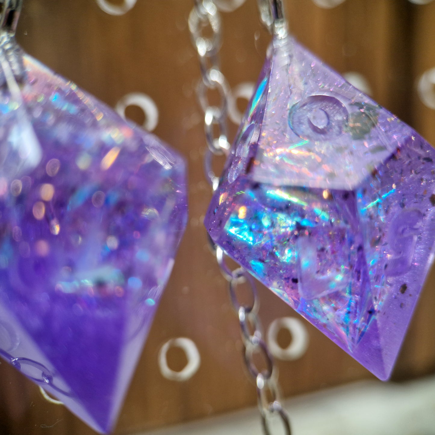 PURPLE NEBULA - D10/0 EARRINGS