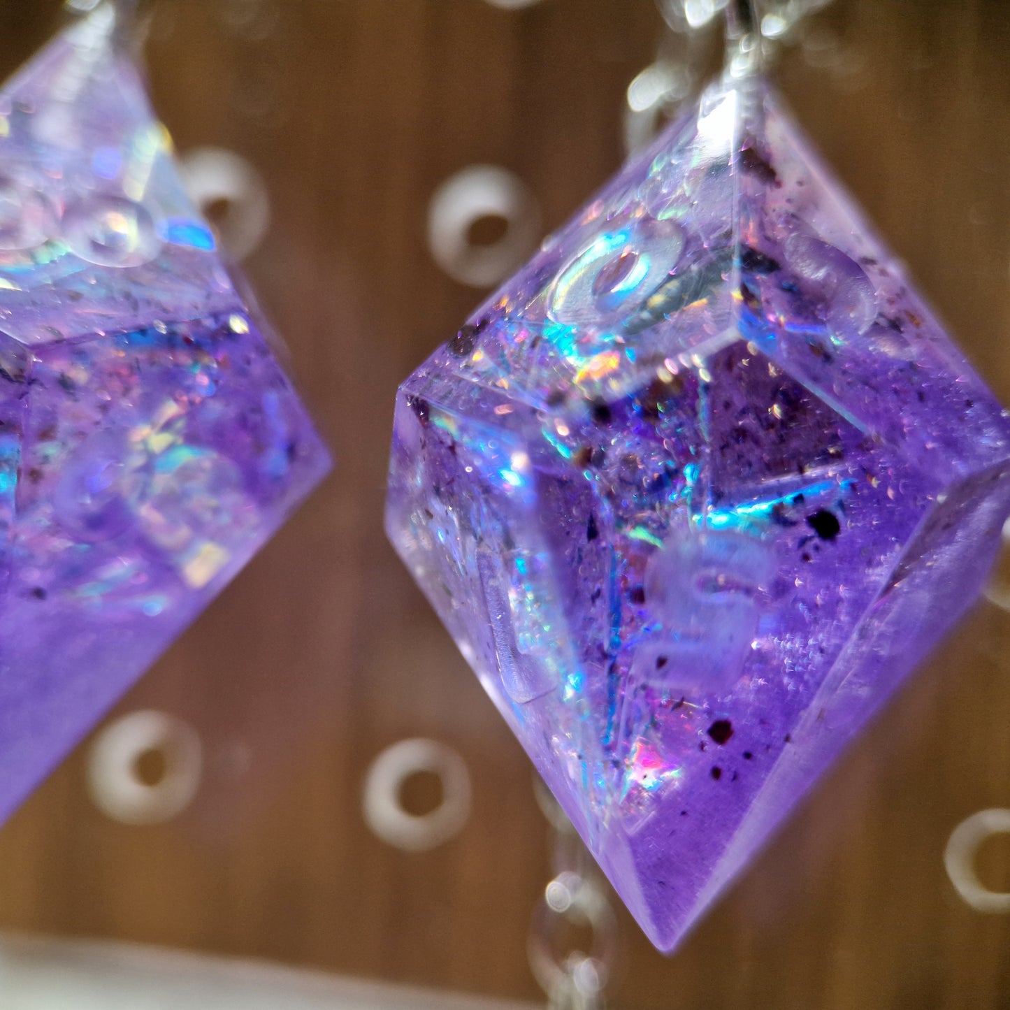 PURPLE NEBULA - D10/0 EARRINGS