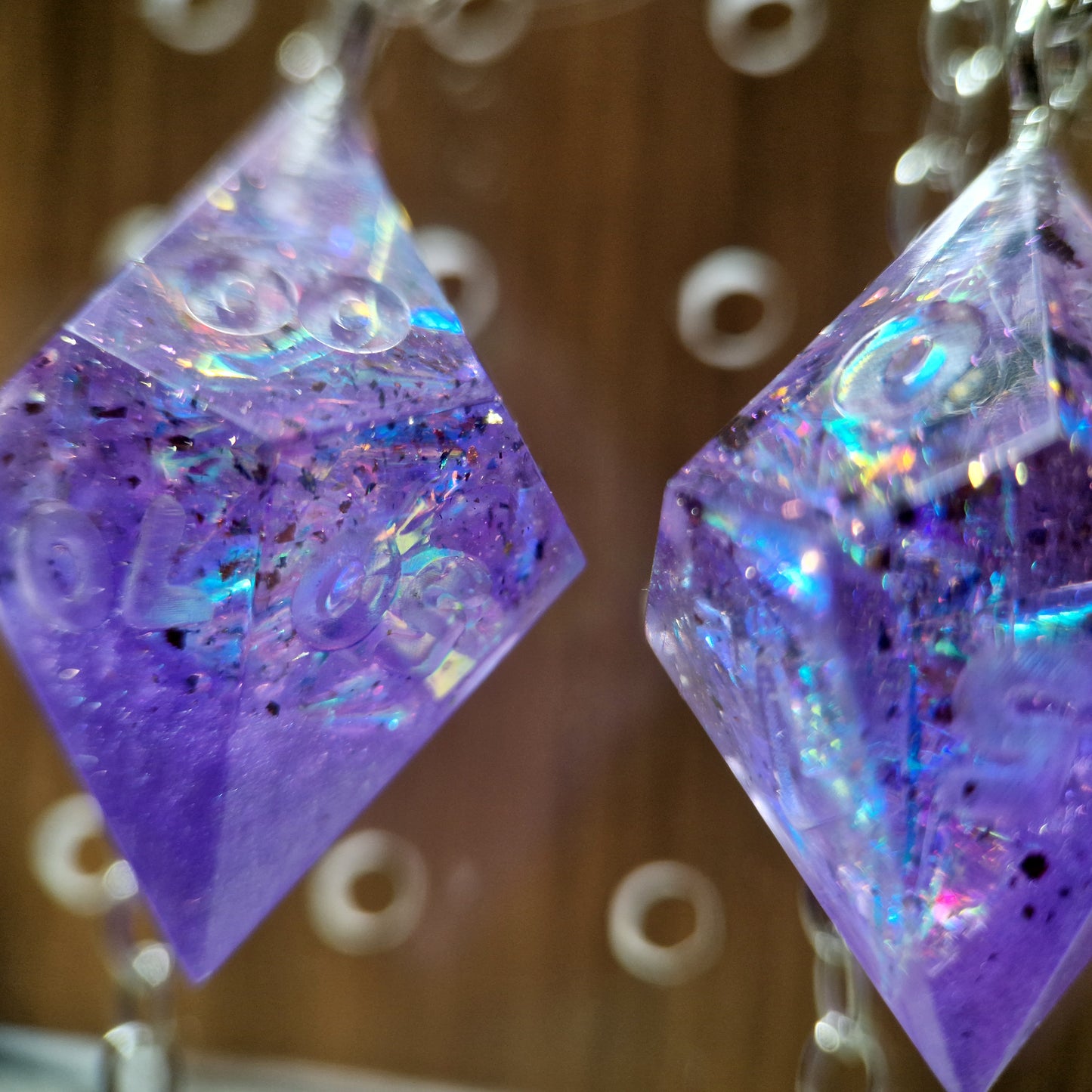 PURPLE NEBULA - D10/0 EARRINGS