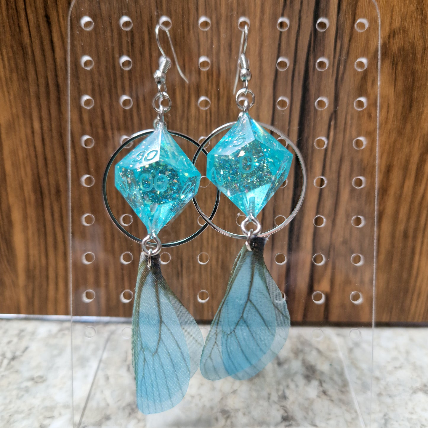 TURQUOISE RINGS - D10/0 EARRINGS