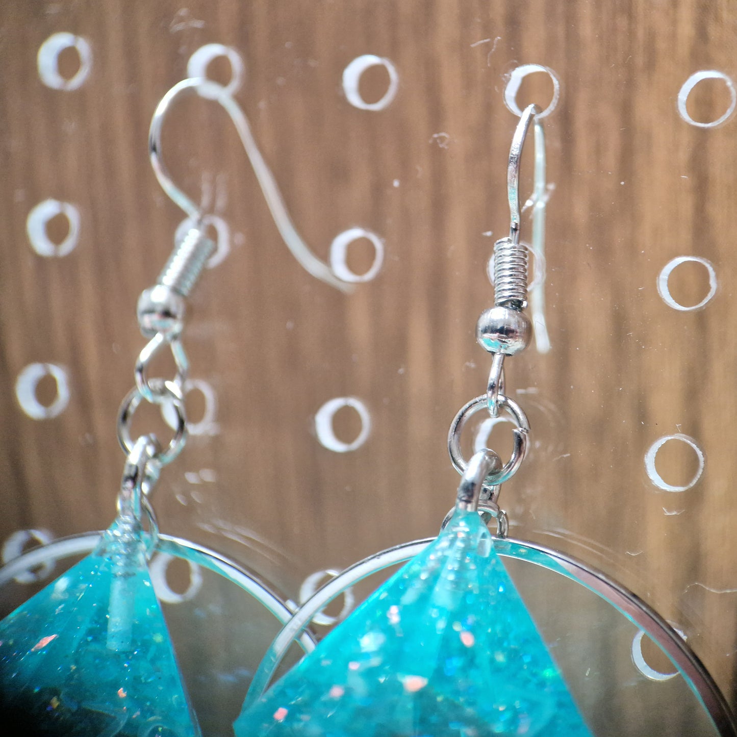 TURQUOISE RINGS - D10/0 EARRINGS