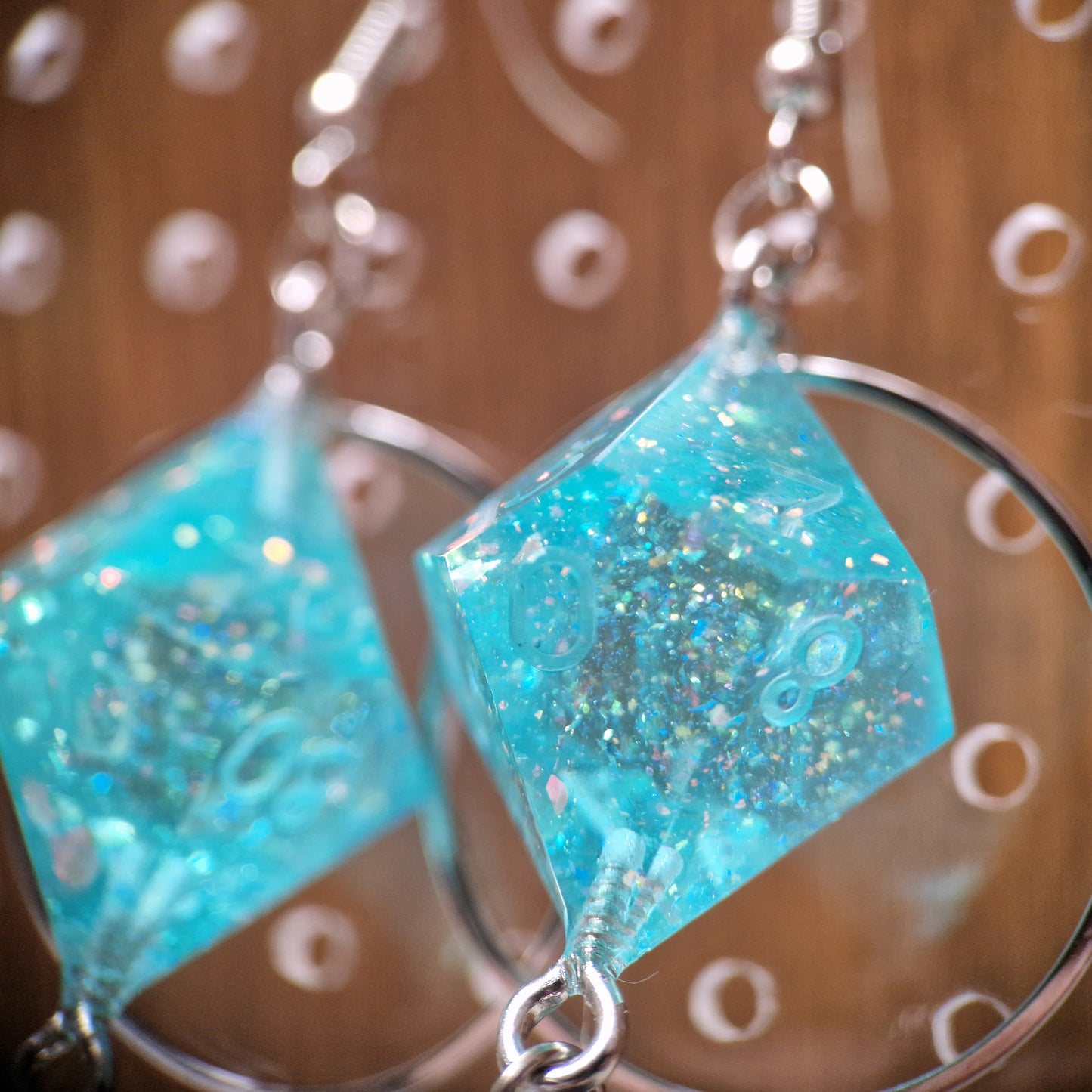 TURQUOISE RINGS - D10/0 EARRINGS