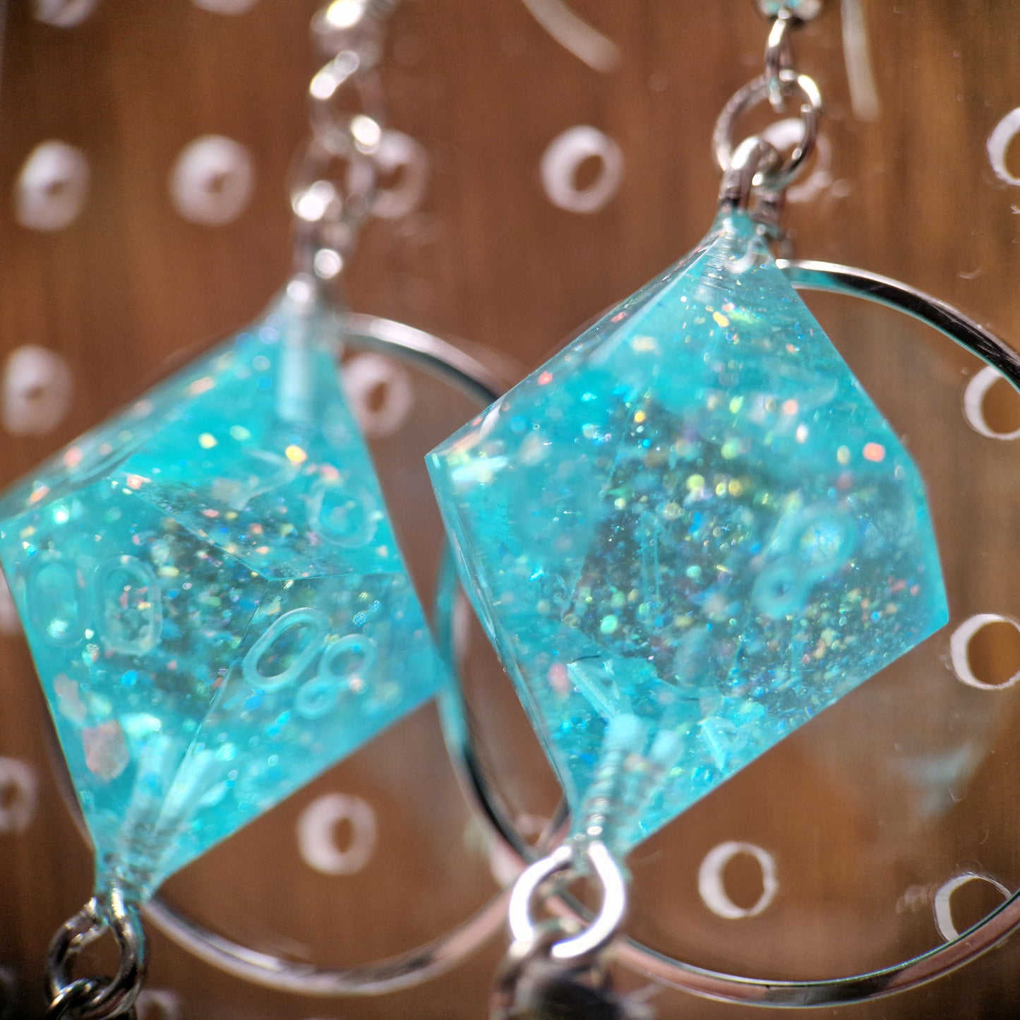 TURQUOISE RINGS - D10/0 EARRINGS