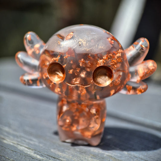 COPPERHEAD - STANDING AXOLOTL DICE GUARDIAN