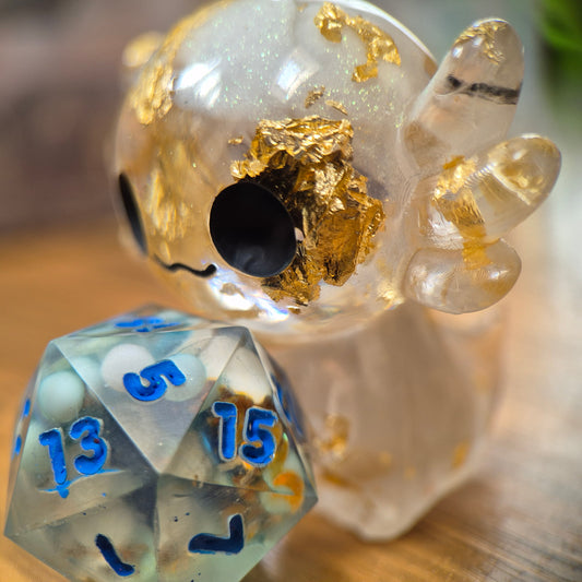 I AM HERE WITH YOU - AXOLOTL STANDING DICE GUARDIAN