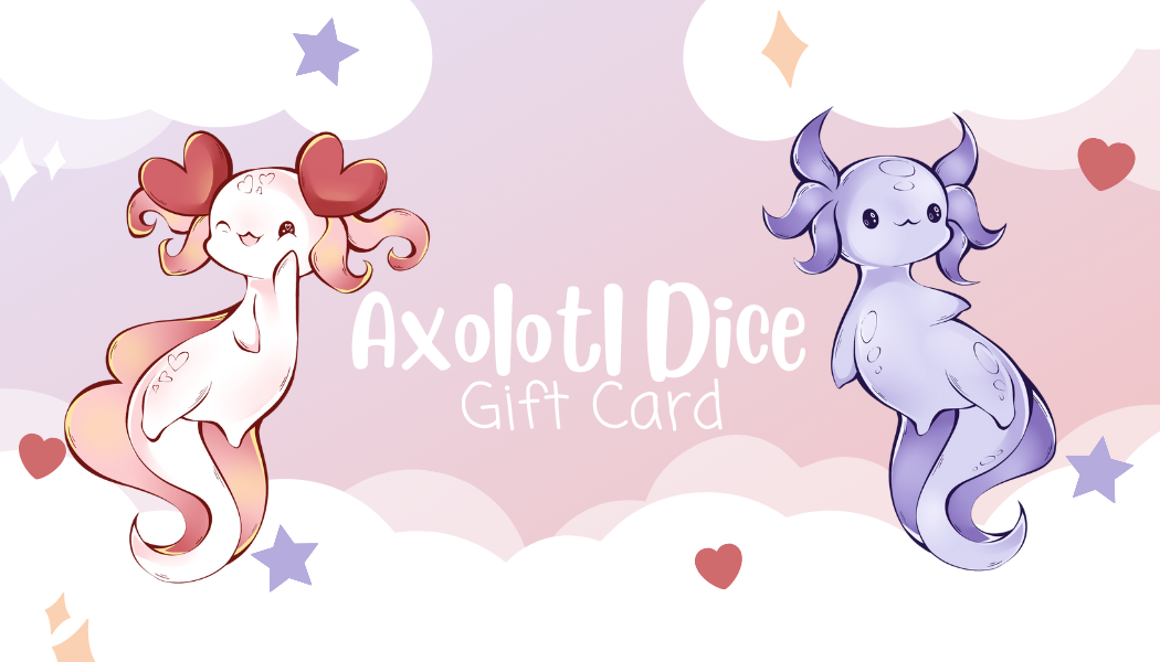 Axolotl Dice Gift Card
